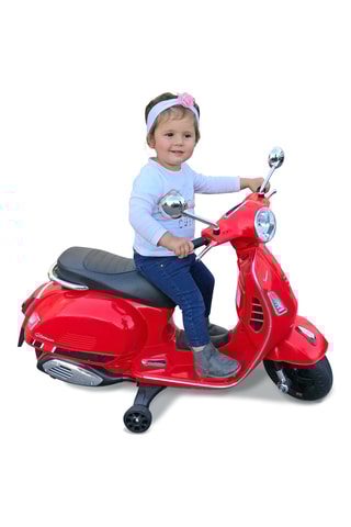 Moto porteur électrique Vespa LED - Dès 3 ans - Jusqu’à 30 kg
