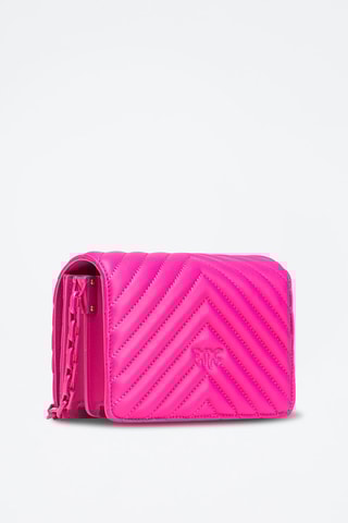 Mala a tiracolo de couro Rosa