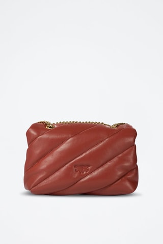 Mala de tiracolo de couro Mini Love Bag - Vermelho