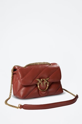 Mala de tiracolo de couro Mini Love Bag - Vermelho