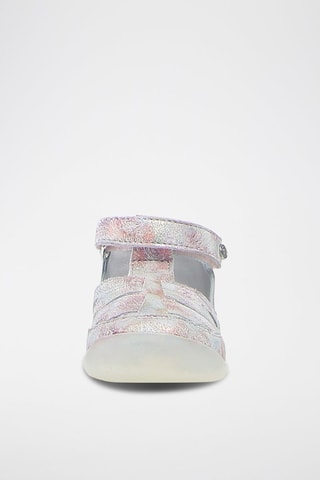 Babies em couro - Rosa e branco