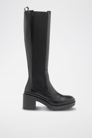 Botas em couro - Preto