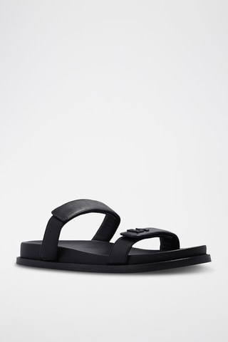 Mules em couro de cordeiro - Preto