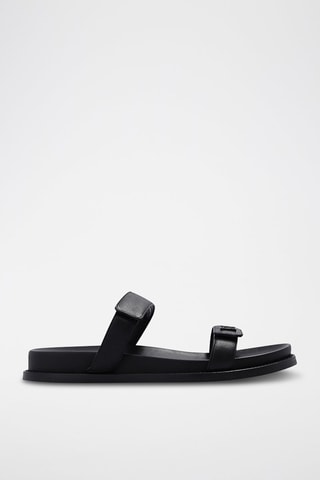 Mules em couro de cordeiro - Preto