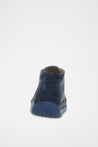 Boots em couro napa Azul-marinho