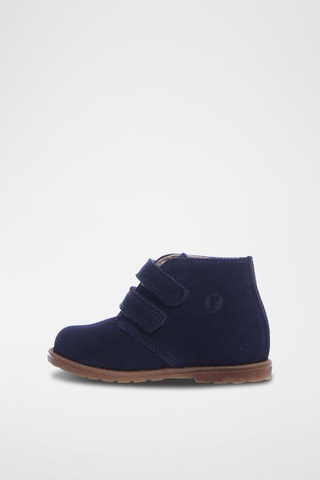 Botins em nobuck - Azul-marinho