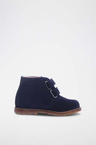Botins em nobuck - Azul-marinho
