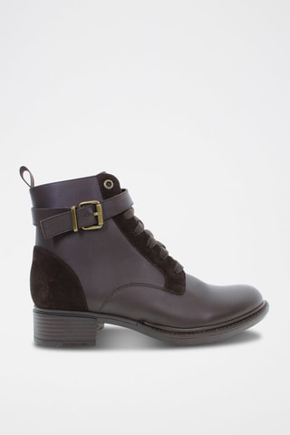 Botins de couro Beggy Castanho-escuro