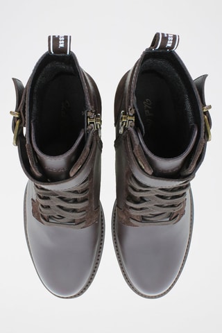 Botins de couro Beggy Castanho-escuro