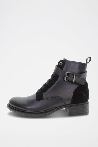 Botins de couro Beggy Preto