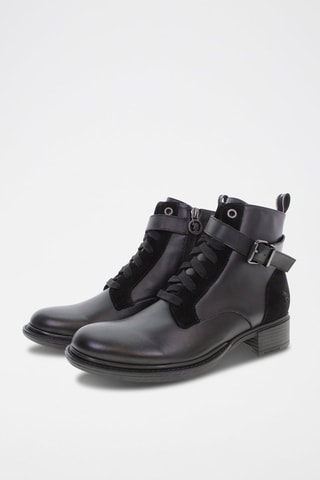 Botins de couro Beggy Preto