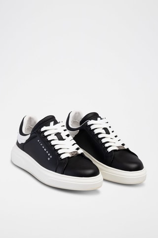 Sneakers em couro Jr One Woman Preto
