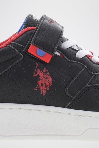 Sneakers Denny Preto e vermelho