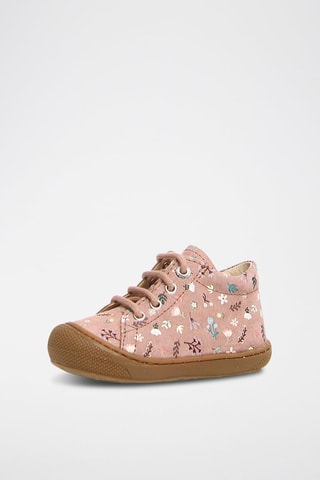 Sapatilhas em nobuck - Rosa e castanho