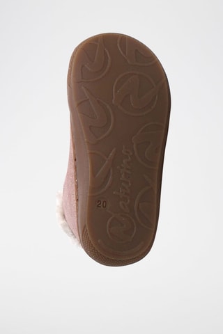 Sapatilhas forradas em couro nappa - Rosa-velho