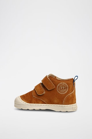 Sapatilhas subidas em nobuck Camel