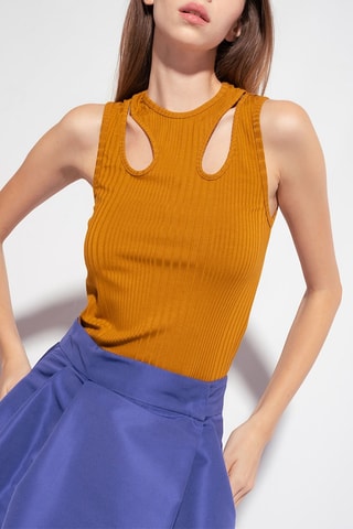 Camisola de alças - Mostarda