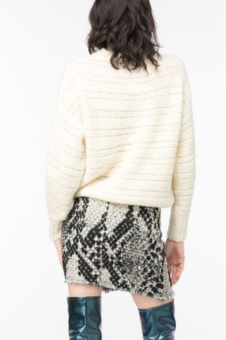 Camisola em lã e alpaca - Branco
