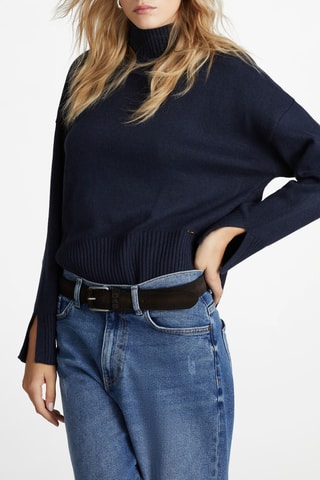 Camisola comfort fit Greghy Collar - Azul-escuro