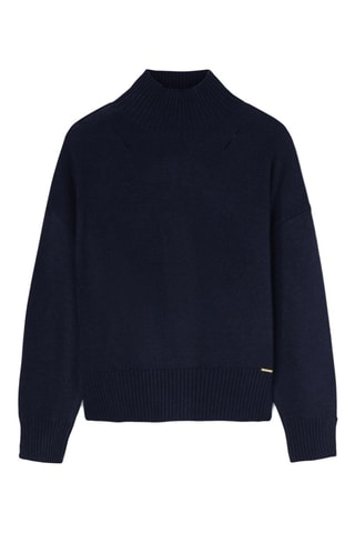 Camisola comfort fit Greghy Collar - Azul-escuro