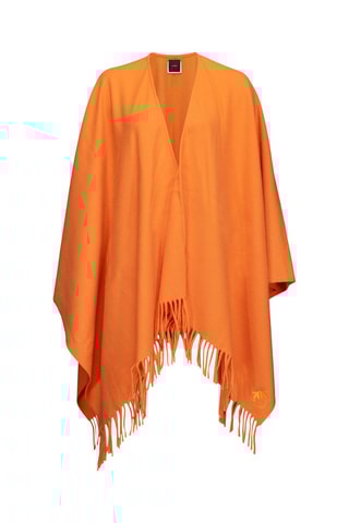 Poncho de lã - Laranja