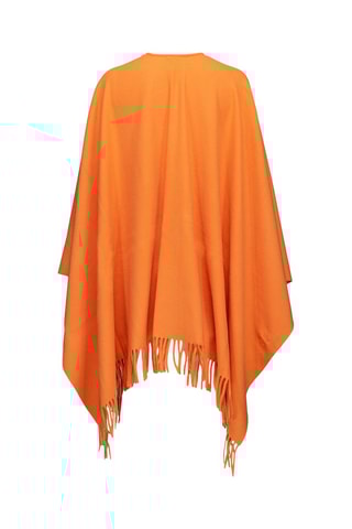 Poncho de lã - Laranja