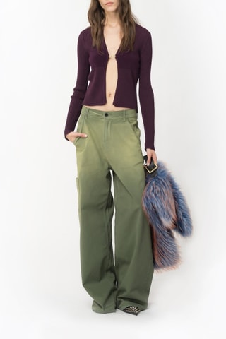 Pantalon wide legs - Écru