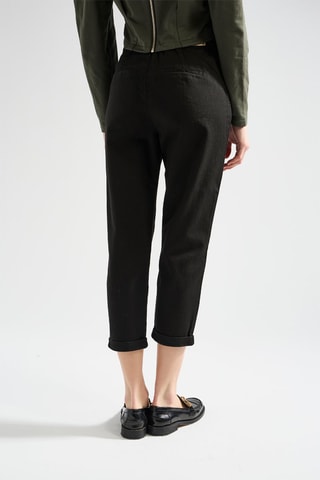 Pantalon carotte 7/8 - Noir