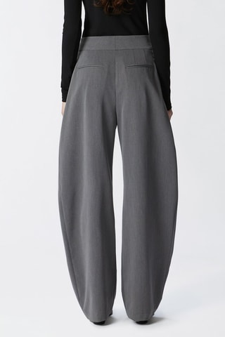 Pantalon wide legs - Gris