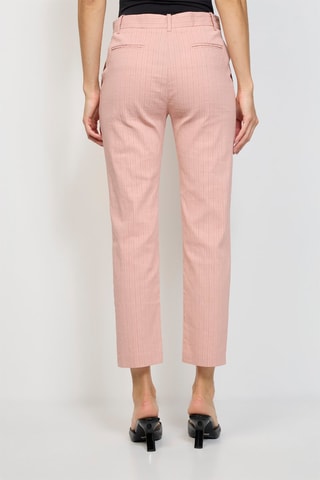 Pantalon 7/8 en lin - Rose poudré