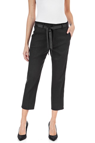 Calças cropped straight - Preto
