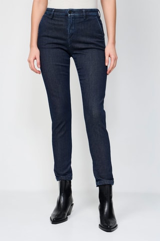 Calças slim Bettie - Azul-escuro