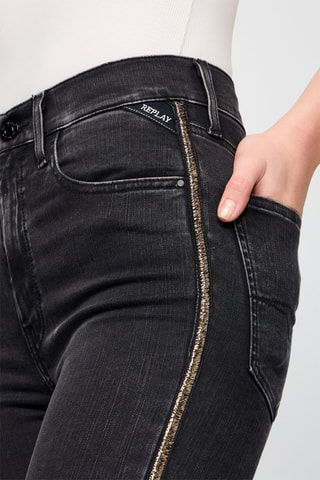 Calças skinny Leyla - Cinzento-escuro