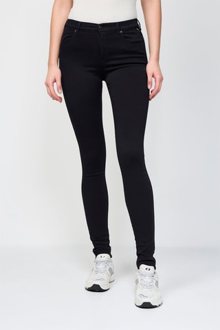 Calças skinny de cintura alta Stella - Preto