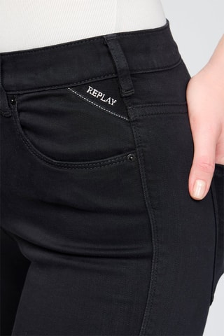 Calças skinny de cintura alta Stella - Preto
