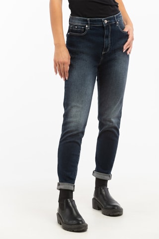 Calças de ganga slim - Azul-escuro