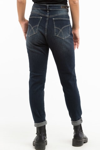 Calças de ganga slim - Azul-escuro