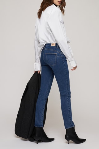 Calças de ganga slim Britty Up Z - Azul
