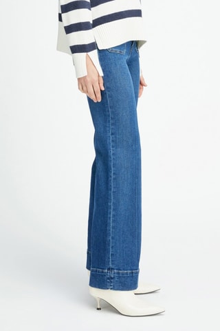 Calças de ganga wide legs Camilia Pkt - Azul