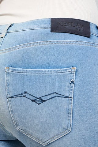 Calças de ganga skinny de cintura alta Stella - Azul-claro