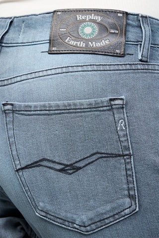 Calças de ganga Slim Boyfit Marty - Azul
