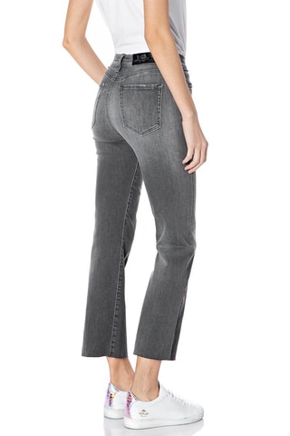 Calças de ganga de cintura subida Wide Leg Reyne - Cinzento