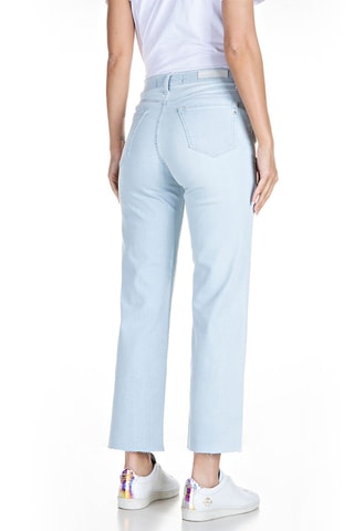 Calças de ganga de cintura subida Wide Leg Reyne - Azul