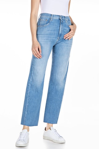 Calças de ganga com cintura subida Wide Leg Reyne - Azul