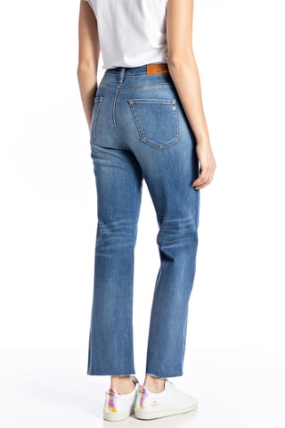 Calças de ganga com cintura subida Wide Leg Reyne - Azul