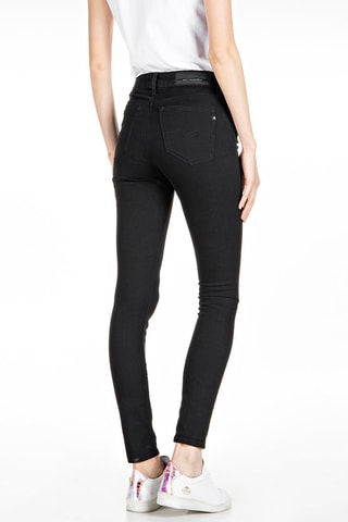 Calças de ganga Skinny de cintura subida Luzien - Preto