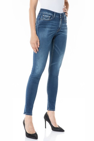 Calças de ganga Skinny com cintura subida Luzien - Azul