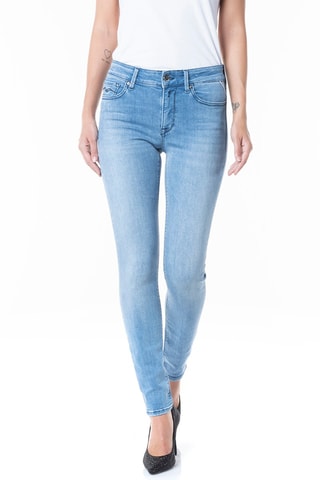 Calças de ganga Skinny com cintura subida Luzien - Azul