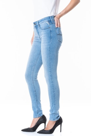Calças de ganga Skinny com cintura subida Luzien - Azul