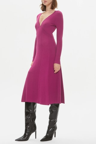 Vestido midi - Fúcsia